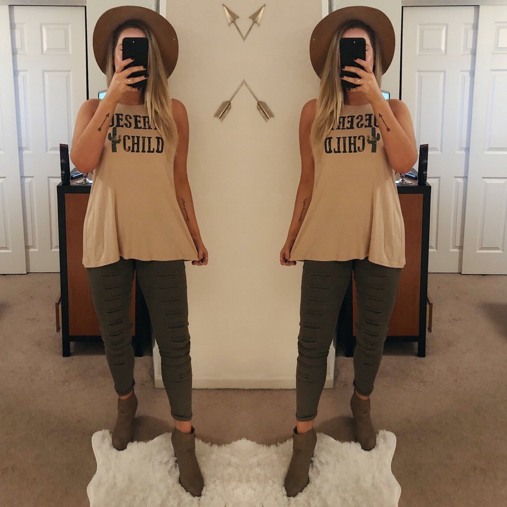 •Desert Child Cactus Tank•